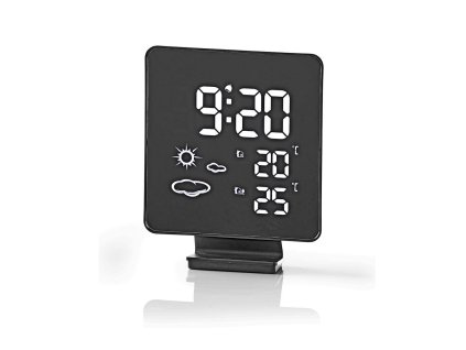 Nedis WEST403BK bezdrátová meteostanice / venkovní čidlo / budík / předpověď počasí