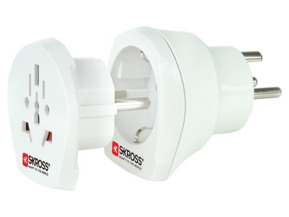 Cestovní adaptér Combo pro Dánsko, zeměný Skross SKR1500214