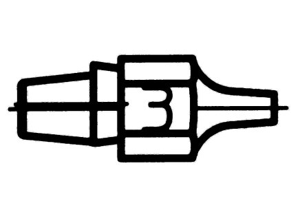 Pájecí Hrot 2.5/1.2 mm WEL.DSX80