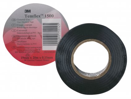 3M páska izolační 15mm x 10m - černá (TAPE-BLACK/3M)