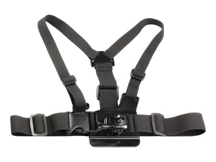Postroj s držákem pro upevnění outdoorové kamery na hrudník Camlink CL-ACMK70