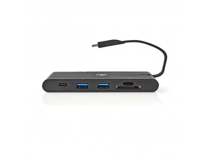 Nedis TCARFD200BK USB-C dokovací stanice 2x USB-C / 2x USB 3.0 / VGA / HDMI / Ethernet / čtečka karet