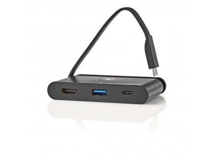 Nedis TCARF240BK externí USB-C rozbočovač, USB-C + USB 3.0 + HDMI, černý