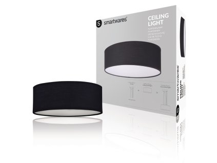 Stropní LED svítidlo 30 cm Ranex Mia RA-1000464, černé