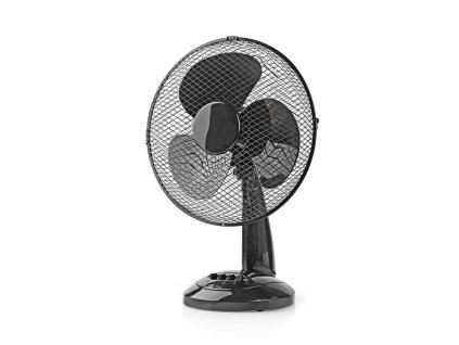 Nedis FNTB10CBK30 ventilátor stolní 30 cm, 35 W, funkce oscilace, černá