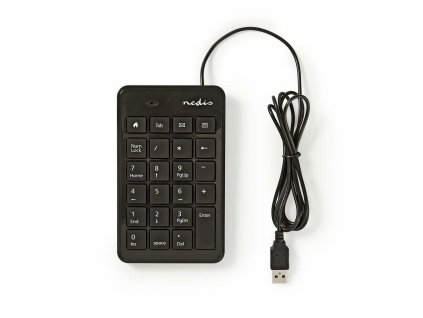 Nedis KBNM100BK USB numerická klávesnice