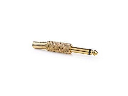 Konektor mono Jack 6.35 mm kovový, zlacený, 25 ks (CAVC23982GD)