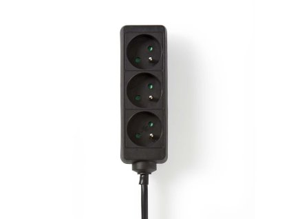 Nedis EXSO315E1BK prodlužovací kabel 1.5 m, 3 zásuvky, černá