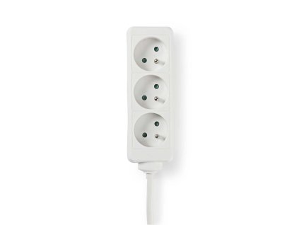 Nedis EXSO330E1WT prodlužovací kabel 3 m, 3 zásuvky, bílá
