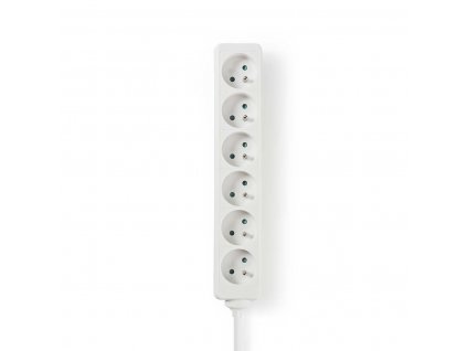 Nedis EXSO615E1WT prodlužovací kabel 1.5 m, 6 zásuvek, bílá