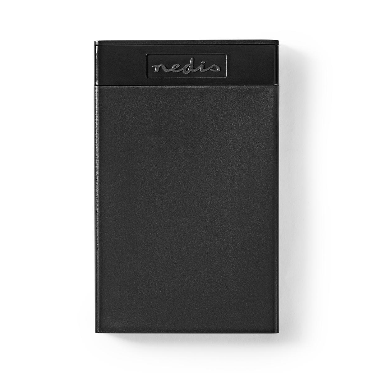 Nedis HDDE25301BK externí box pro pevný disk 2.5" SATA III, USB 3.1, 6 Gbps, plast, černý