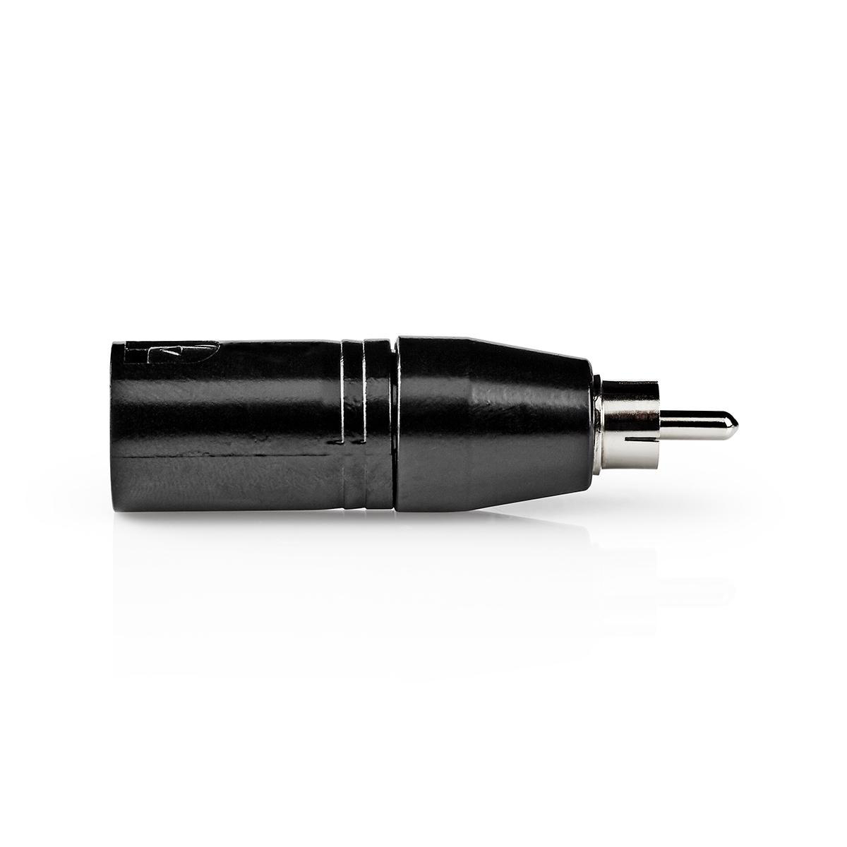 XLR Adapter | XLR 3-Pin Male - RCA Male | 1 Pc | Metal