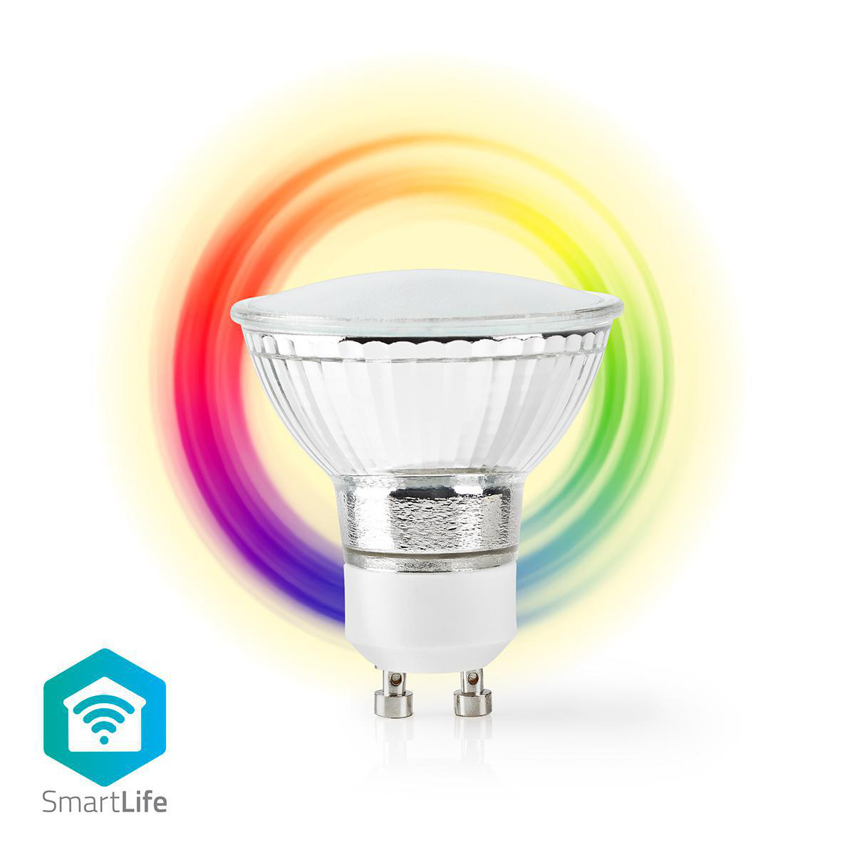 Nedis SmartLife chytrá LED žárovka GU10 5W 330lm barevná + teplá bílá (WIFILC10CRGU10)