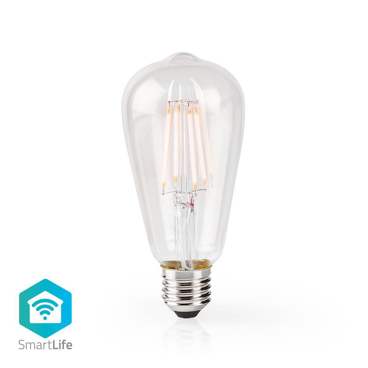 Nedis SmartLife chytrá LED žárovka vláknová ST64 E27 5W 500lm 2700 K (WIFILF10WTST64)