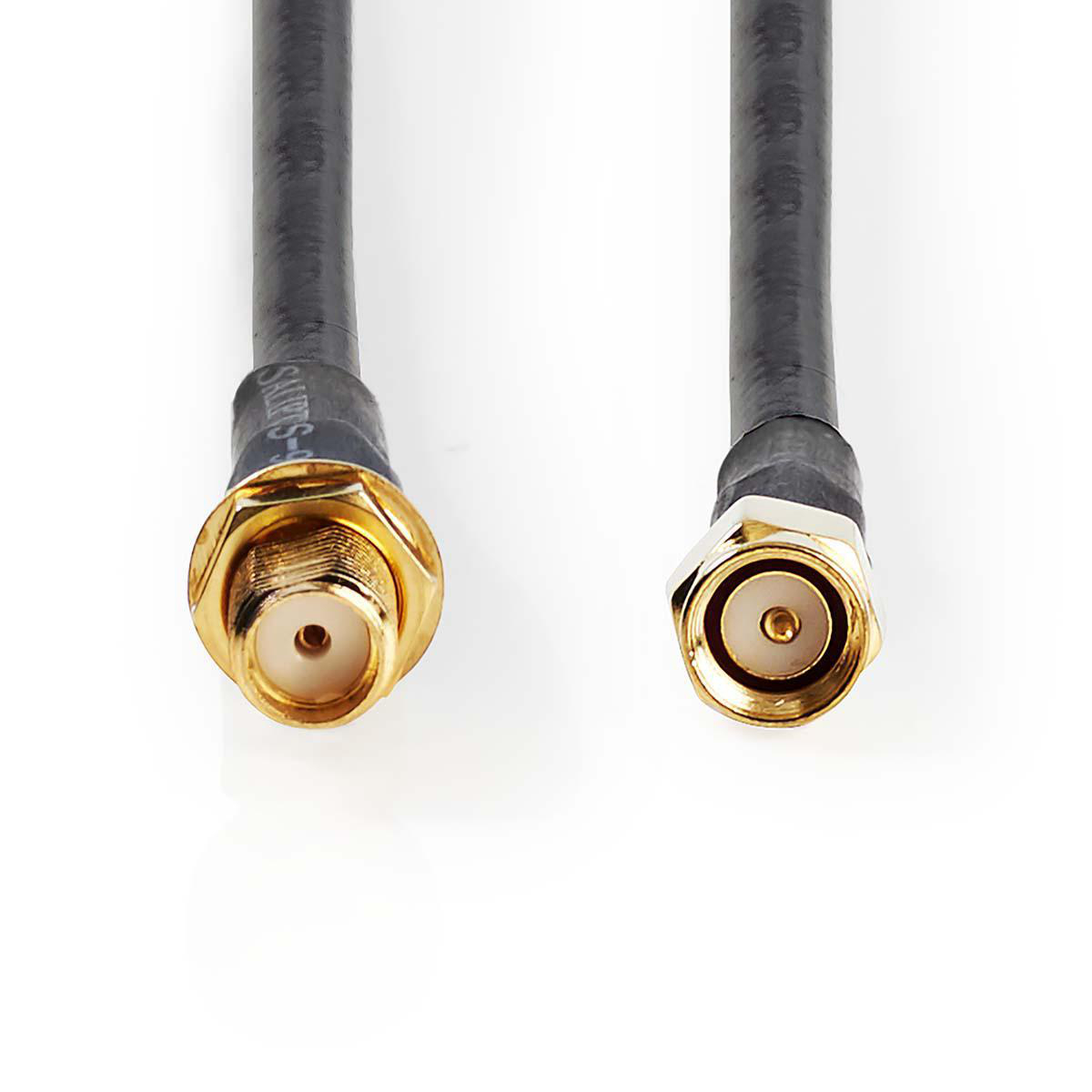 Nedis koaxiální WLAN anténní kabel HSR-200 SMA zástrčka – SMA zásuvka, 10 m (CSGP02400BK100)