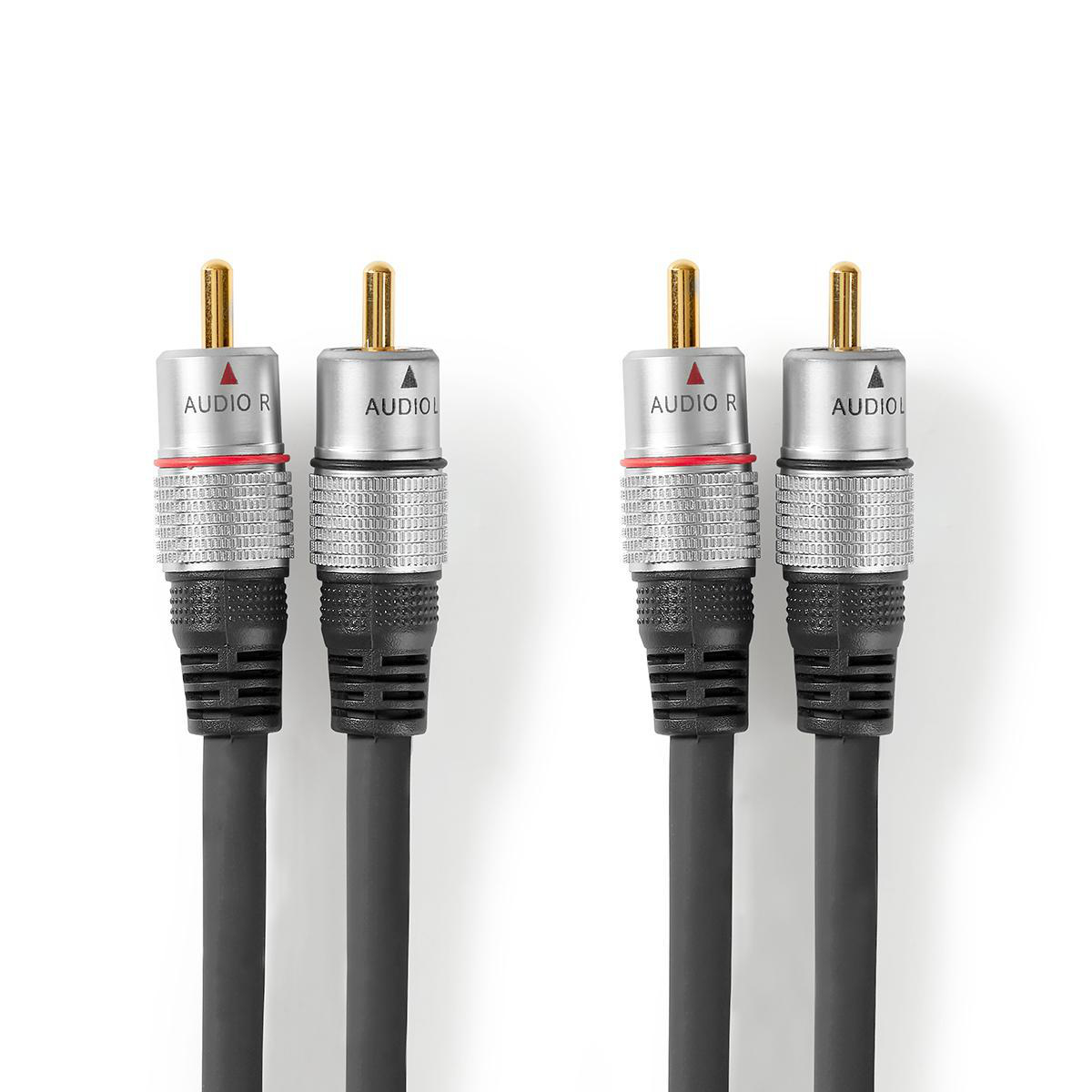 Nedis CAGC24200AT075 propojovací audio kabel zástrčka 2x cinch - zástrčka 2x cinch, 0.75 m