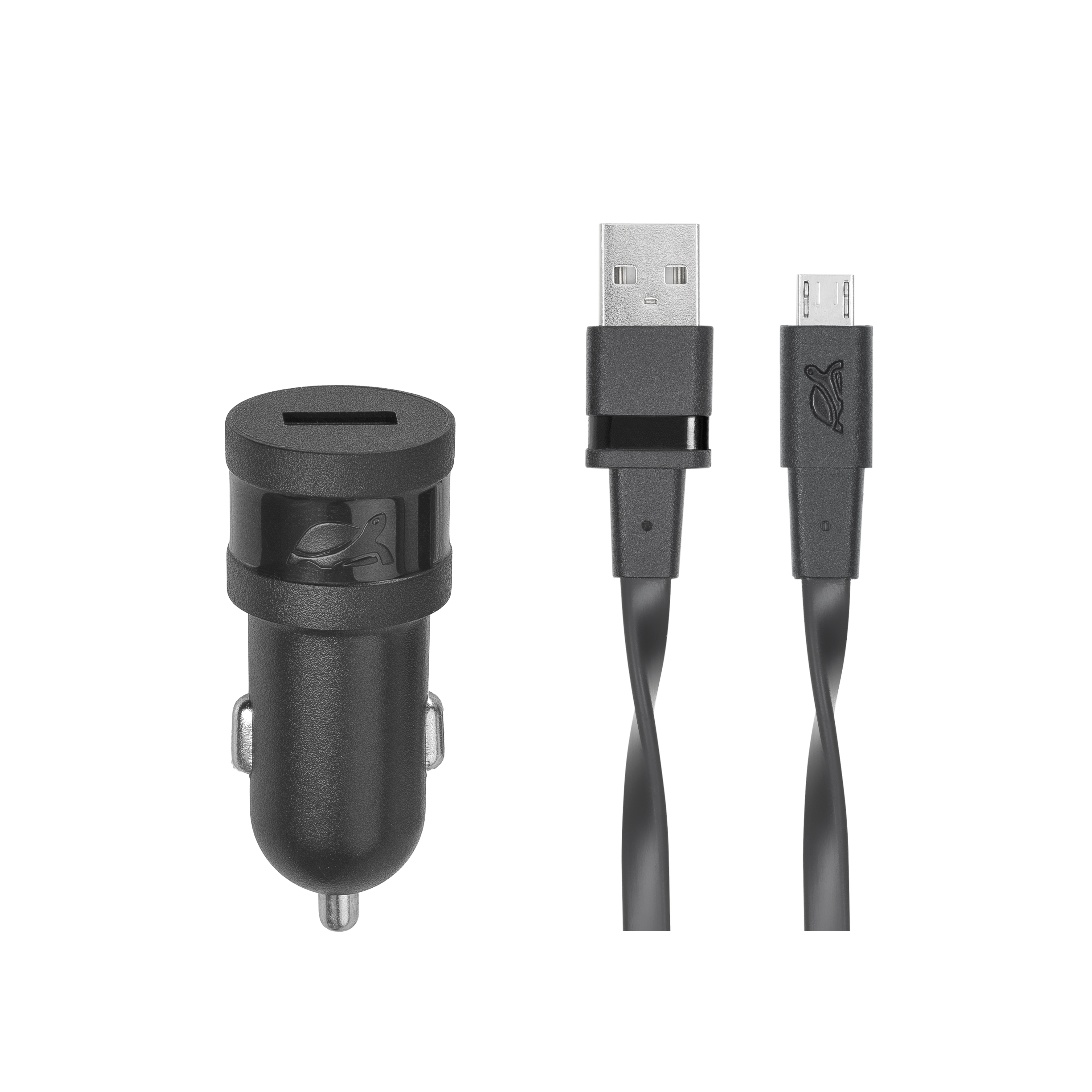 Riva Power 4211 BD1 automobilový adaptér 1,0A/1 USB, černá, 12V + mikro USB kabel