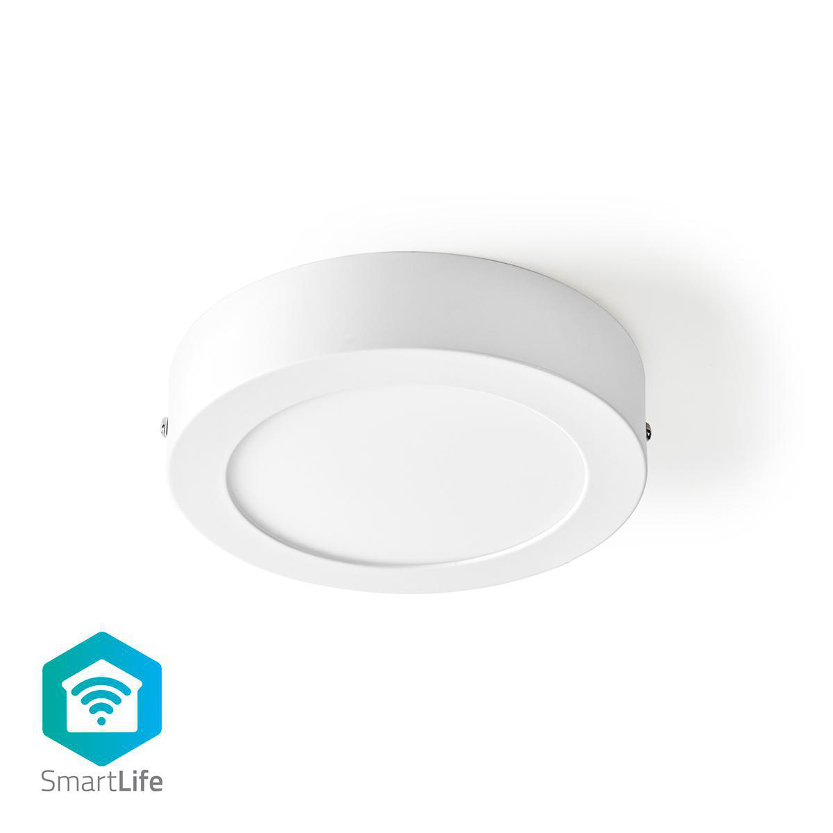 Nedis SmartLife chytré stropní LED světlo ø 17cm, 12W 800lm, teplá-studená bílá (WIFILAW10WT)