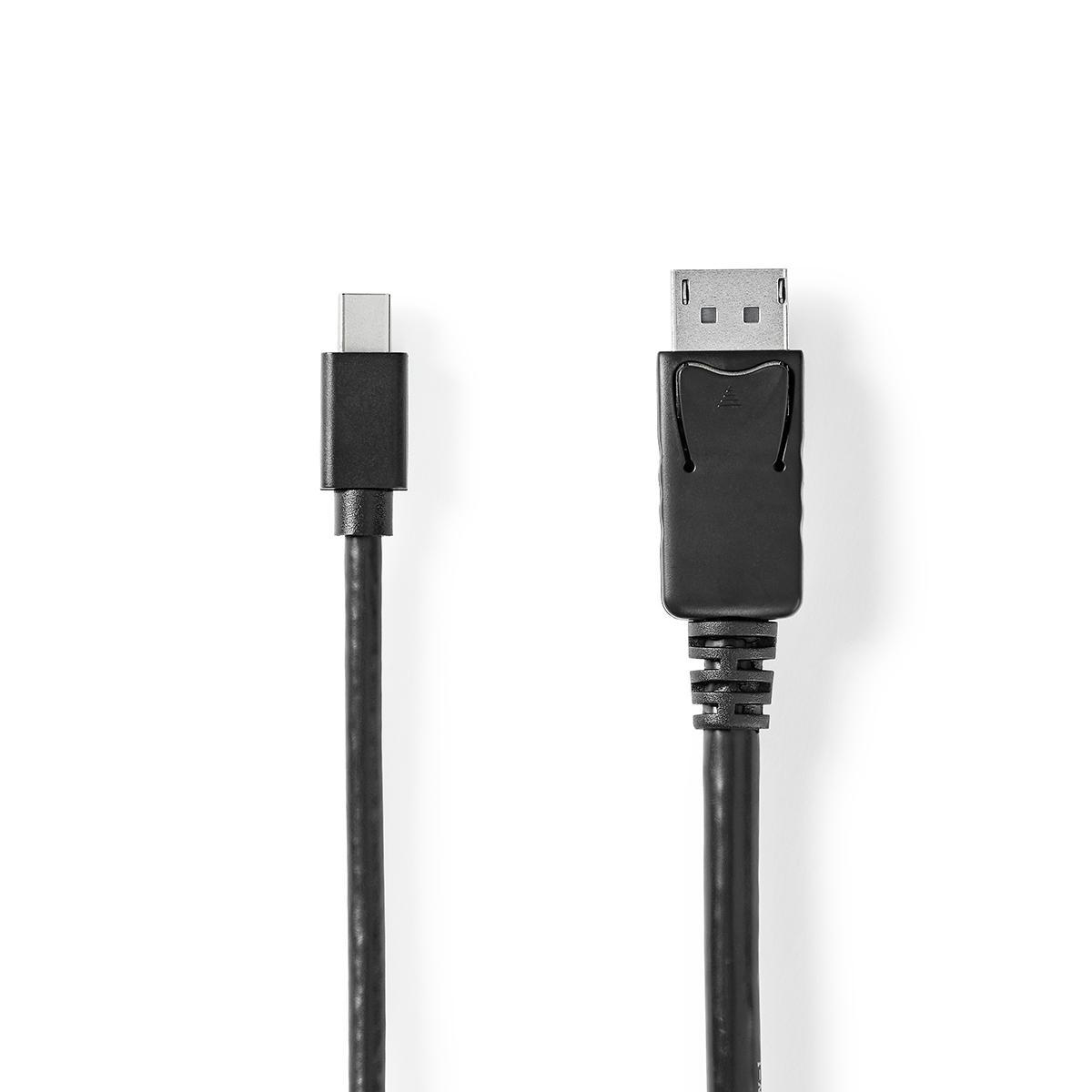 Mini DisplayPort - DisplayPort Kabel | Mini DisplayPort Zástrčka - DisplayPort Zástrčka | 2 m | Černý