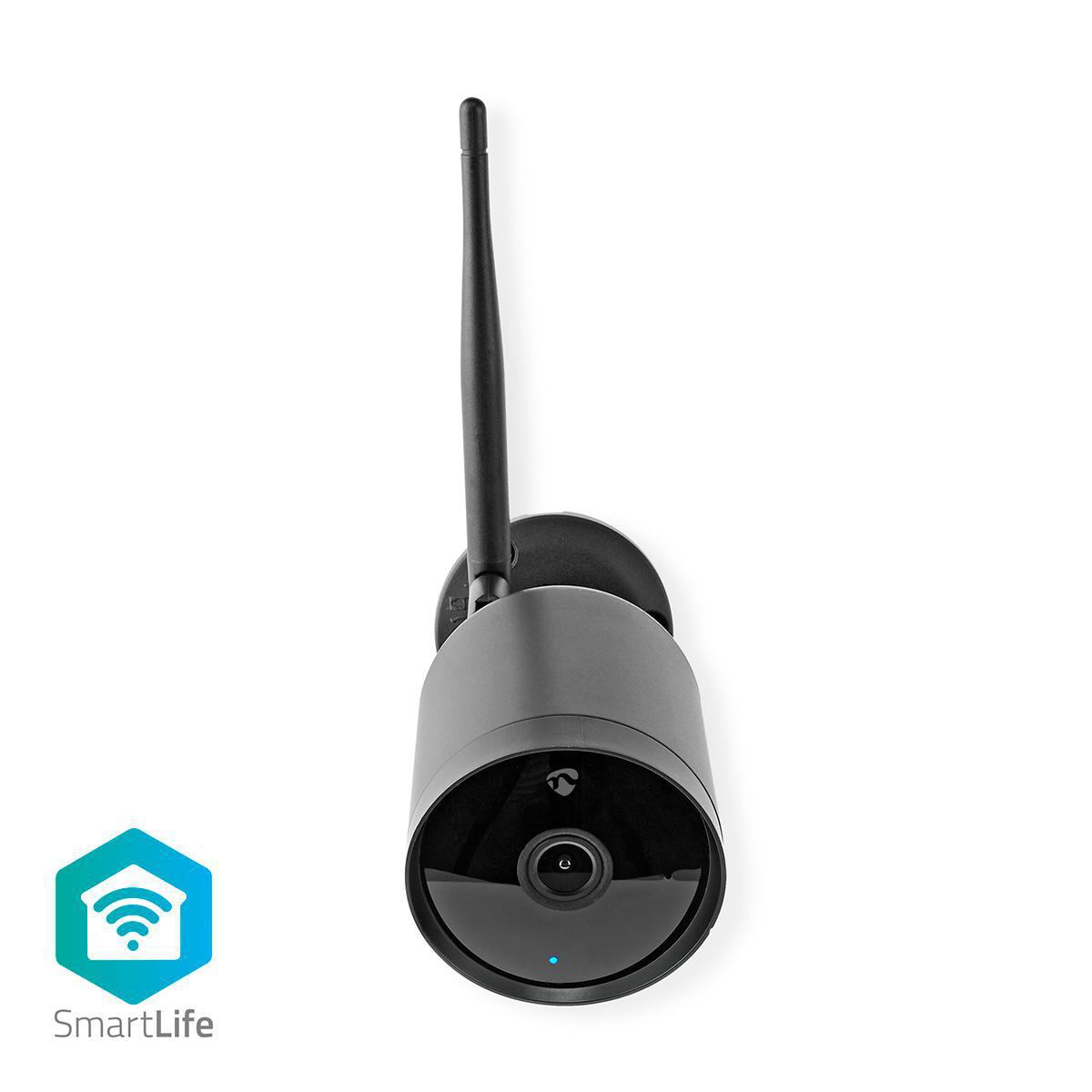 Nedis SmartLife chytrá IP kamera Full HD 1080p, venkovní IP65, noční vidění, kovová (WIFICO40CBK)