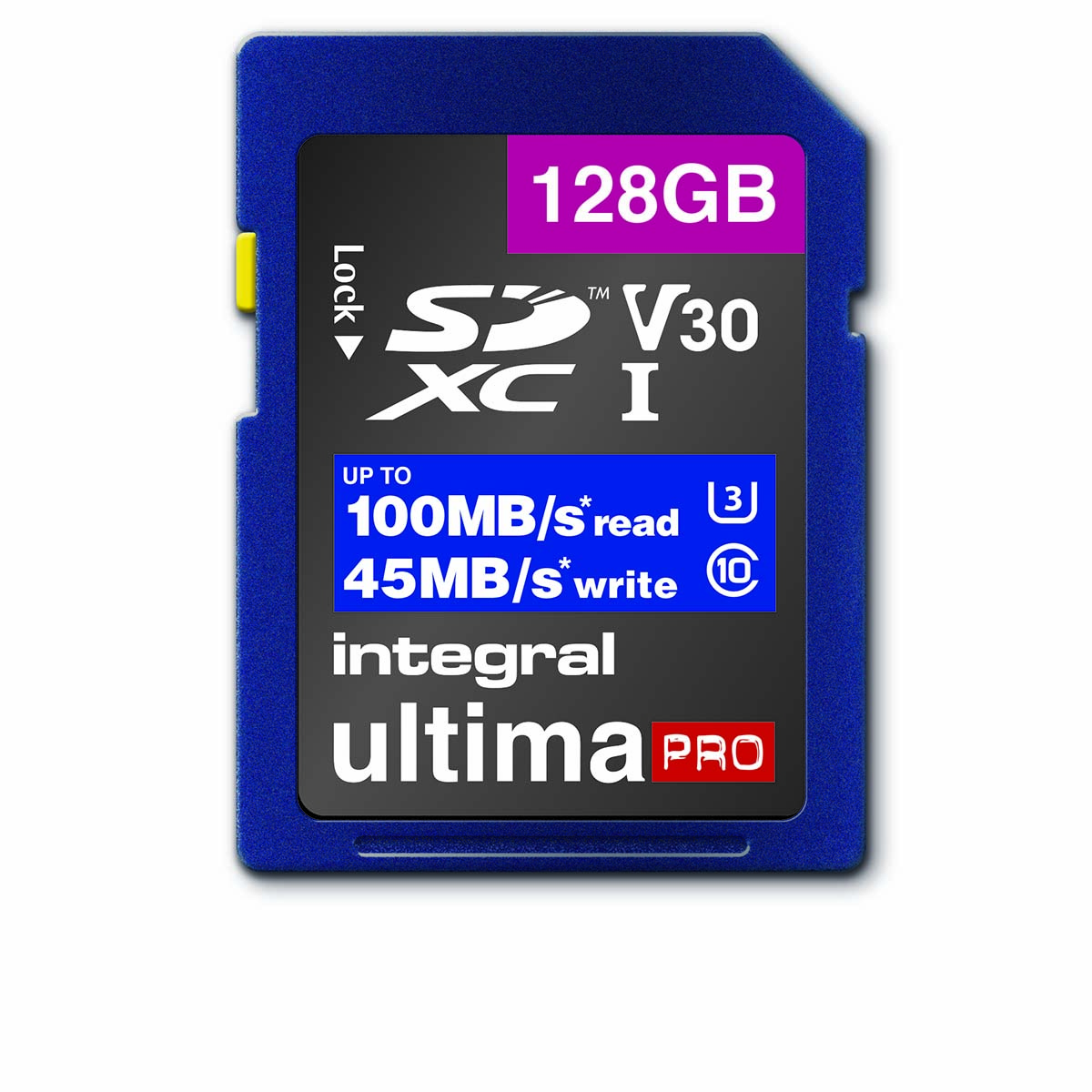 High Speed SDHC/XC V30 UHS-I U3 128 GB SD memory card