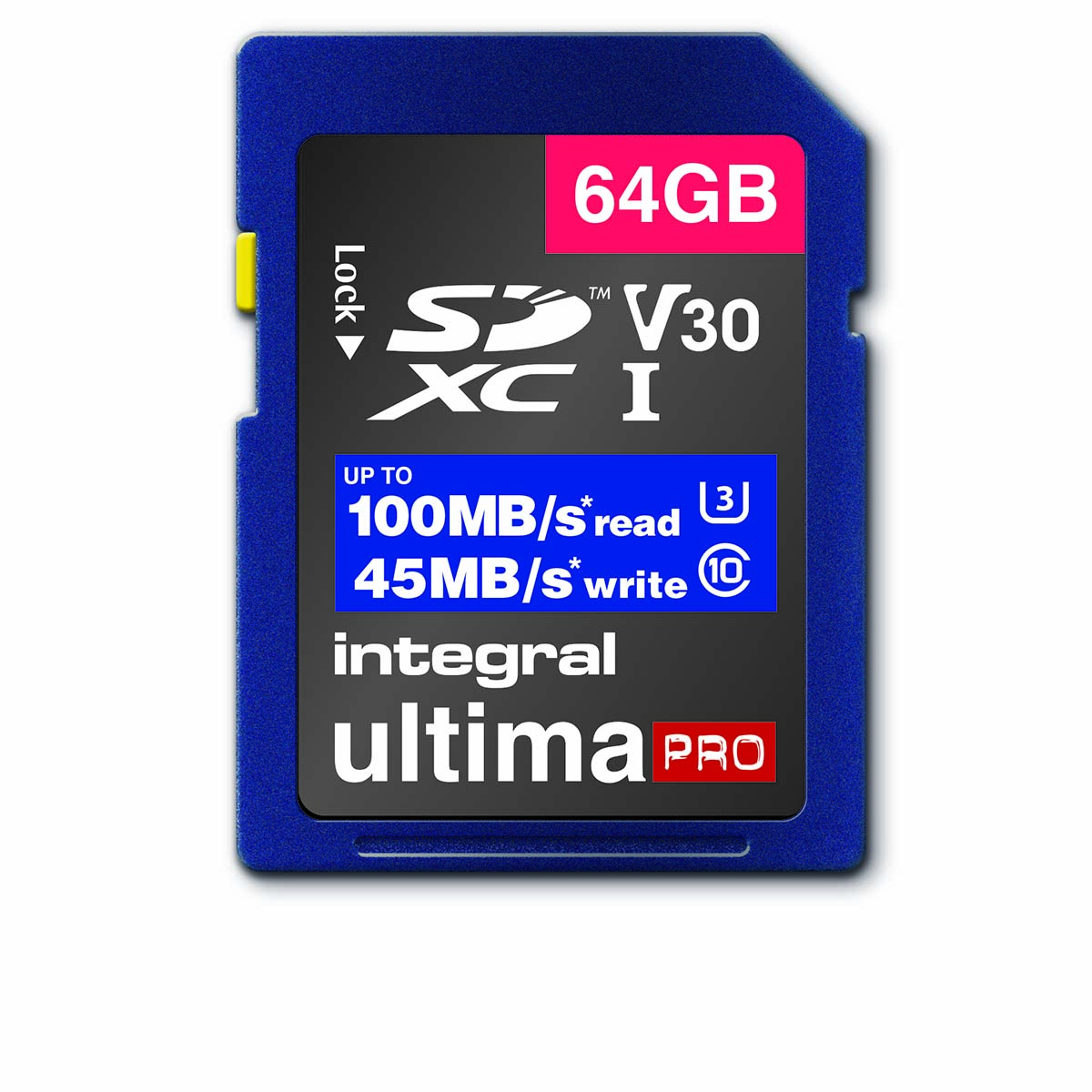 High Speed SDHC/XC V30 UHS-I U3 64GB SD memory card