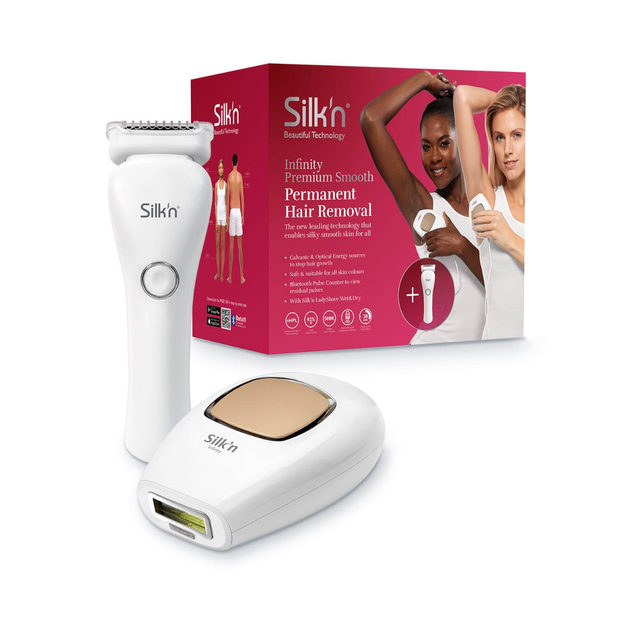 Silk'n pulzní laserový epilátor Infinity PREMIUM Smooth (500.000 impulsů)