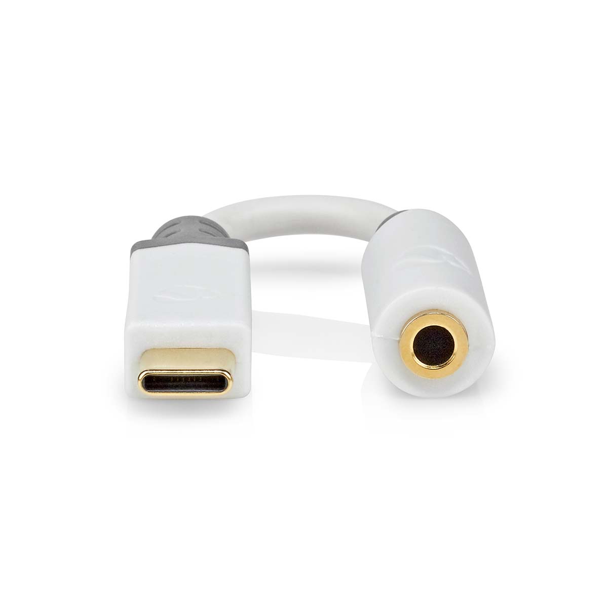 Nedis CCBW65950WT01 adaptér zástrčka USB-C - zásuvka Jack 3.5 mm, 0.1 m, bílá