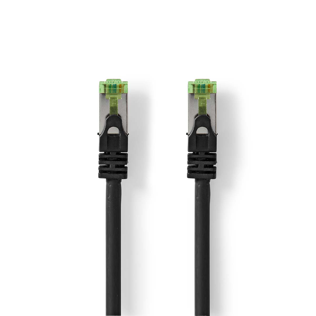 Cat 7 kabel | PiMF | RJ45 Zástrčka | RJ45 Zástrčka | 100.0 m | Kulatý | LSZH | Černá | Plastový Sáček