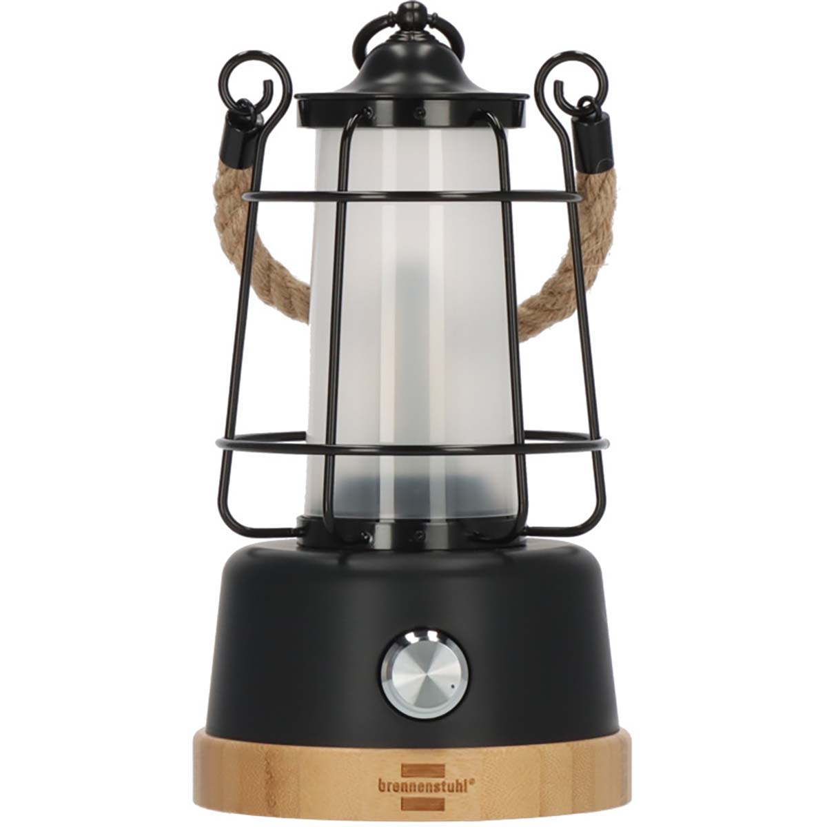 Brennenstuhl CAL 1 nabíjecí kempingová lampa s konopným lanem a bambusovou základnou, 370 lm, IP44, doba svícení až 75h, stmívatelná, nastavitelná…