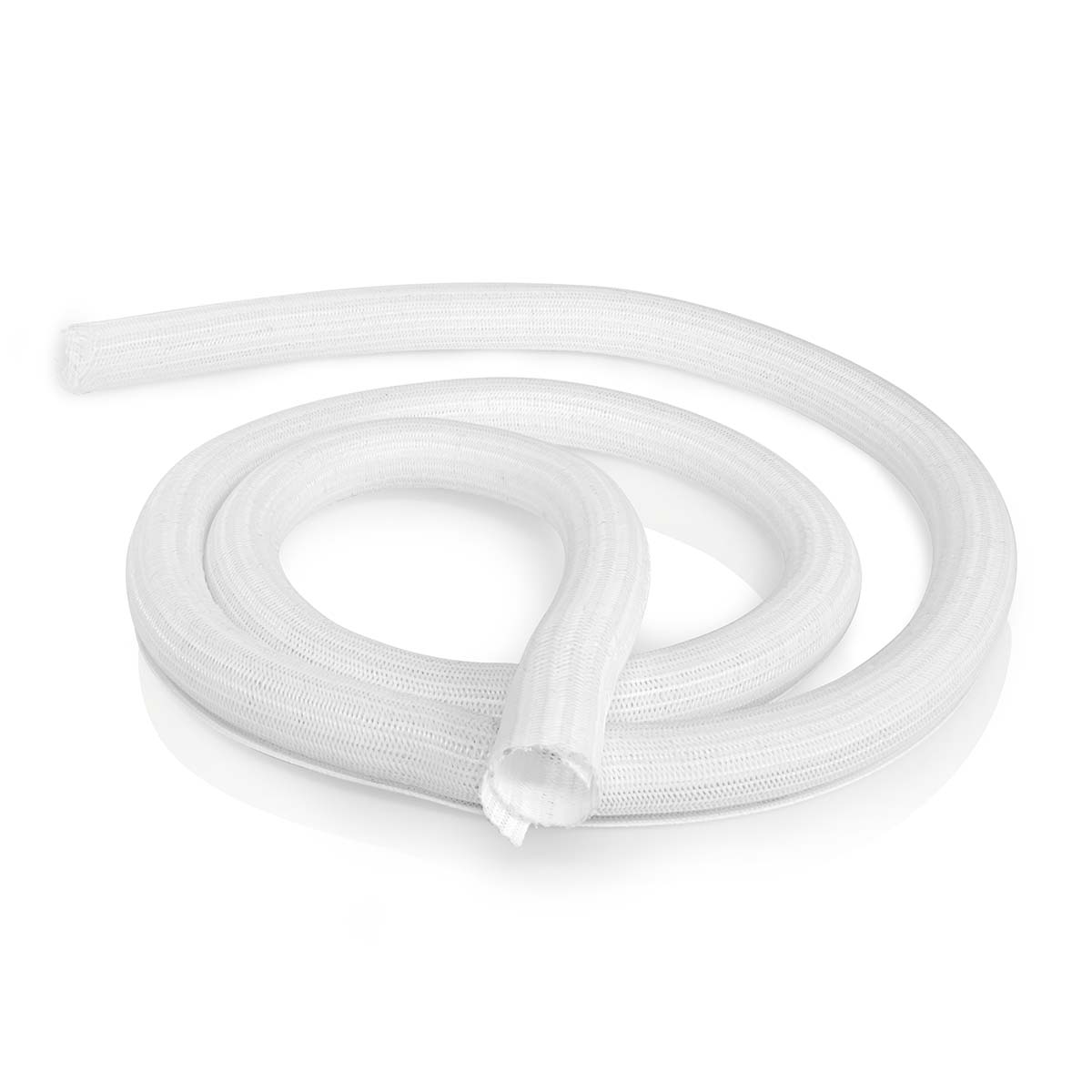 Cable management | Pouzdro | 2.00 m | 1 kusů | Maximální tloušťka kabelu: 30 mm | Nylon | Bílá