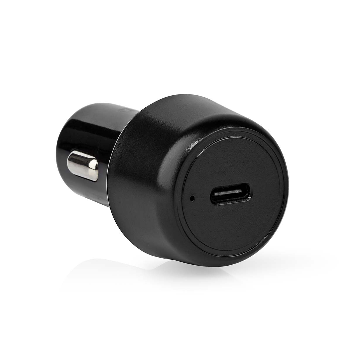 Nedis CCPD30W050BK 30 W automobilový USB nabíjecí adaptér 3 A / USB-C PD Power Delivery / černá