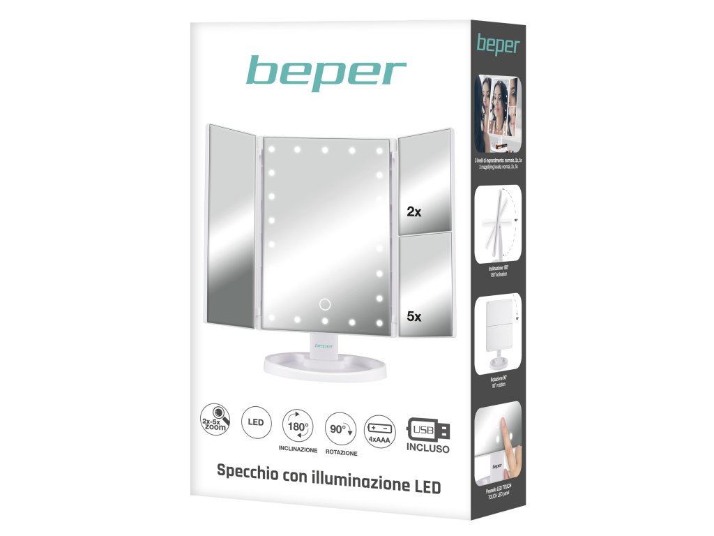 BEPER P302VIS050 kosmetické zrcadlo s LED osvětlením