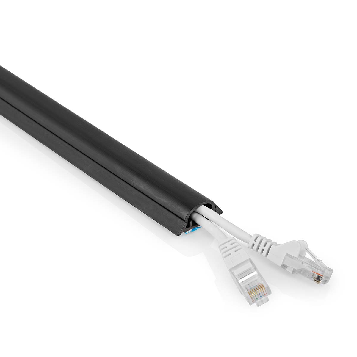 Kabelová lišta pro kabely do 12 mm, PVC, 0.5 m, černá (CMDT3312BK500)