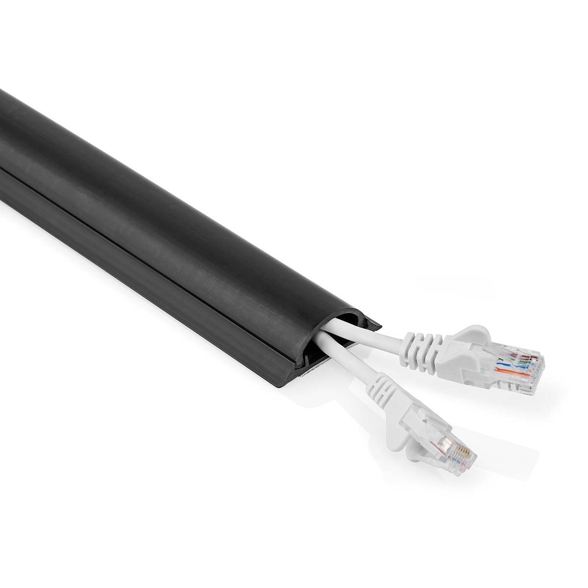 Kabelová lišta pro kabely do 16 mm, PVC, 0.5 m, černá (CMDT4516BK500)