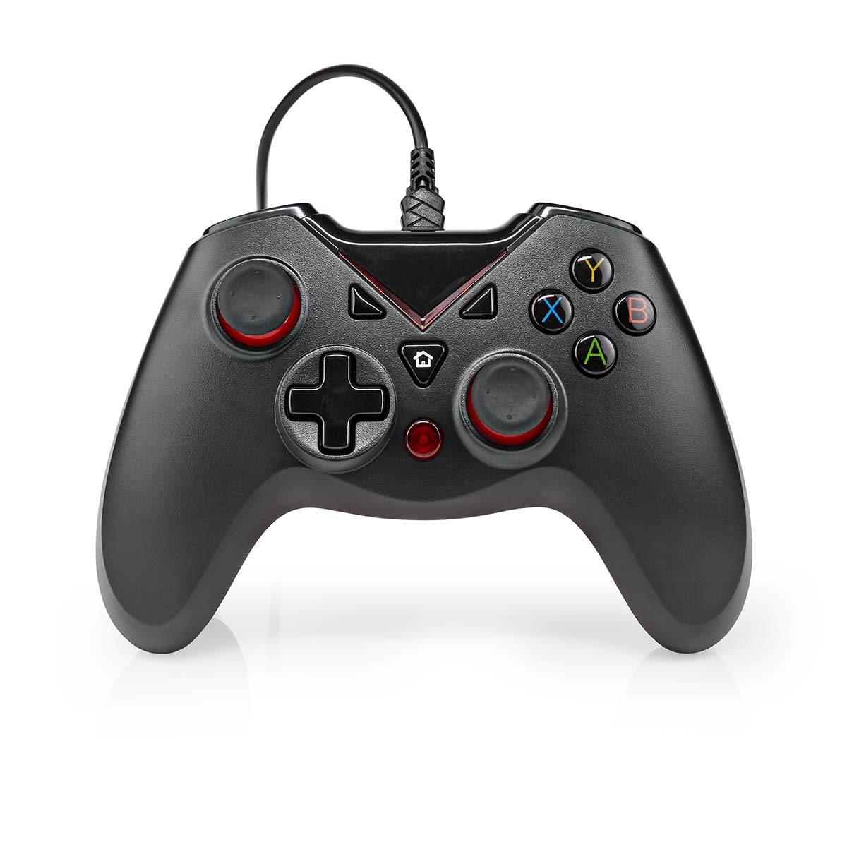 Gamepad | USB-A | Napájení z USB | PC | Počet tlačítek: 12 | Délka kabelu: 1.60 m | Černá