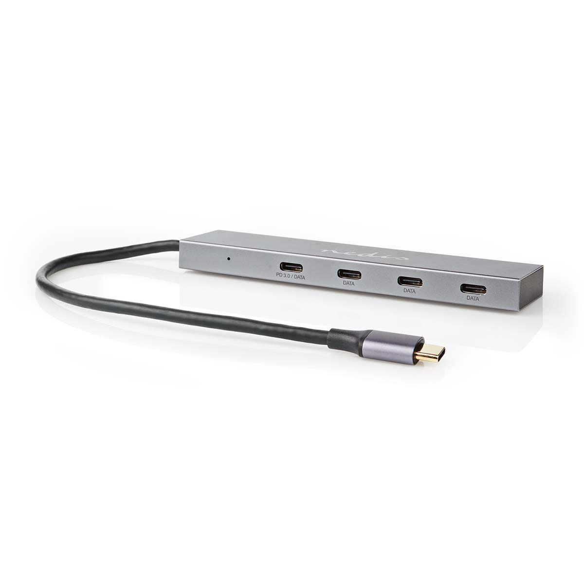 USB hub | 1x USB-C™ 3.2 Gen 2 Male | USB-C™ 3.2 Gen 2 Female with PD 3.0 / 3x USB-C™ 3.2 Gen 2 Female | 4 Porty port(s) | USB 3.2 Gen 2 | Napájení z…