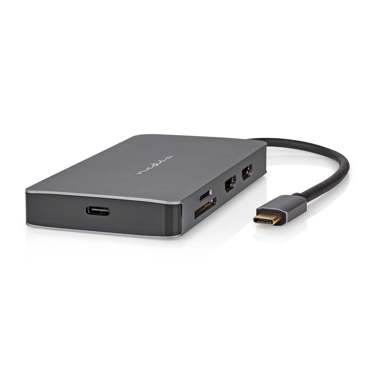 USB Multiport Adaptér | USB 3.2 Gen 1 | USB-C™ Zástrčka | Micro SD / RJ45 Zásuvka / SD / USB-C™ Zásuvka / 2x HDMI™ / 2x USB-A Zásuvka | 5 Gbps | 0.20…