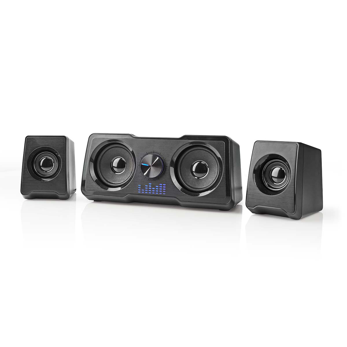 Nedis GSPR21022BK herní reproduktory 2.2 dual subwoofer 48 W, USB, jack 3.5mm