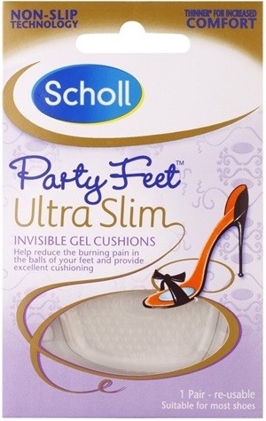 SCHOLL 10026856 Party Feet Gelové polovložky Ultra Slim, 1 pár