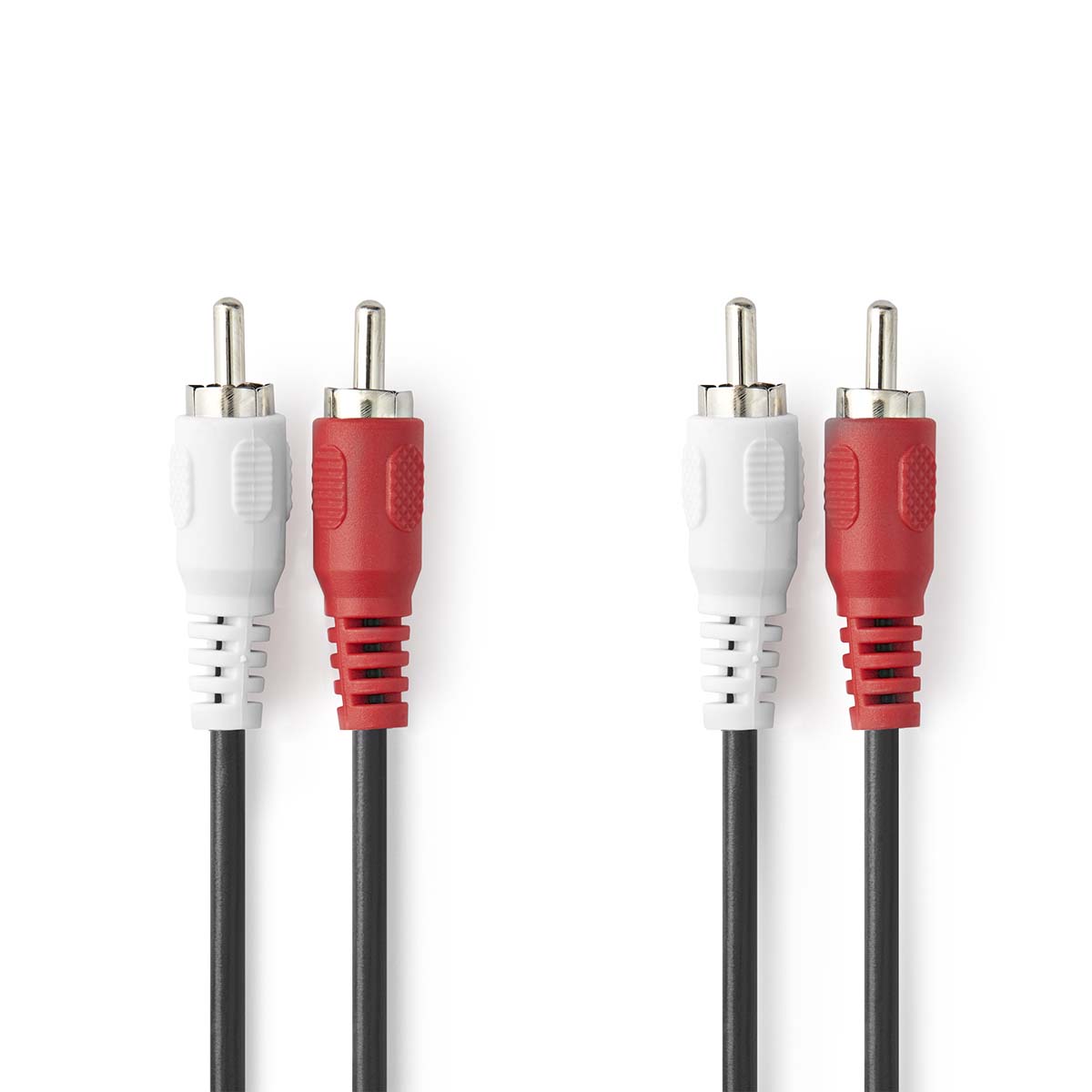 Nedis kabel zástrčka 2 x cinch - zástrčka 2 x cinch, 1.5 m (CAGL24200BK15)