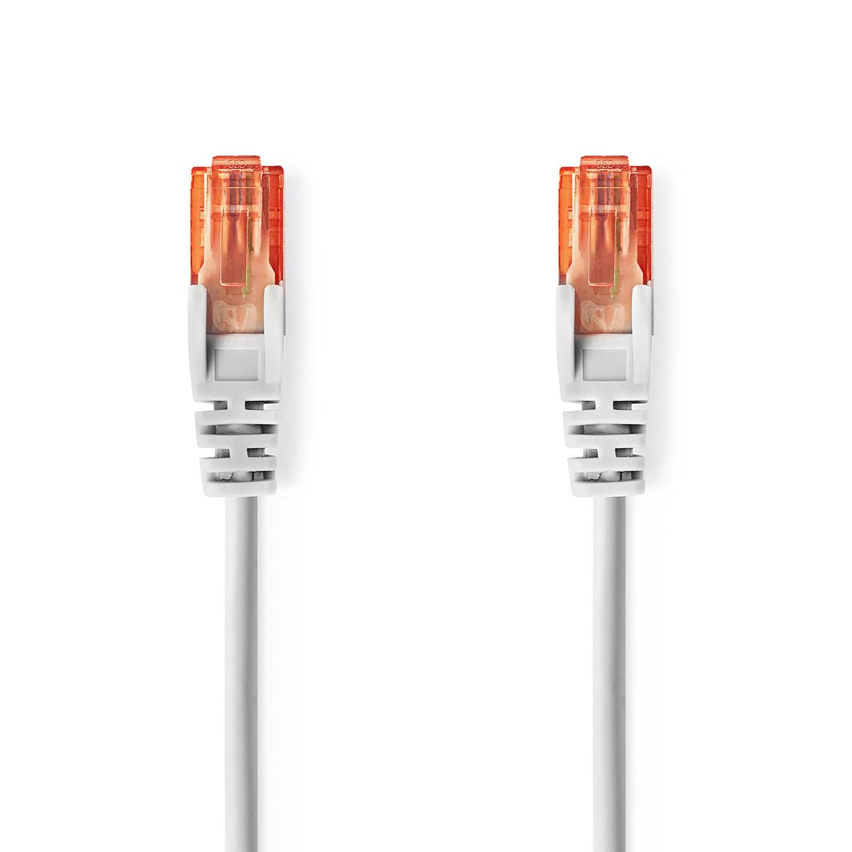 Cat 6 kabel | RJ45 Zástrčka | RJ45 Zástrčka | U/UTP | 0.25 m | Kulatý | PVC | Šedá | Label