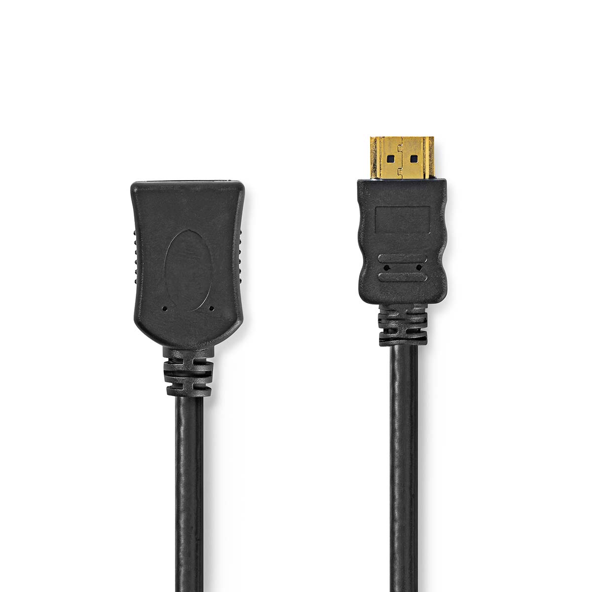 Nedis High Speed HDMI prodlužovací kabel s ethernetem, 4K, 10.2 GB/s, zástrčka HDMI - zástrčka HDMI, 5 m, černá (CVGL34090BK50)