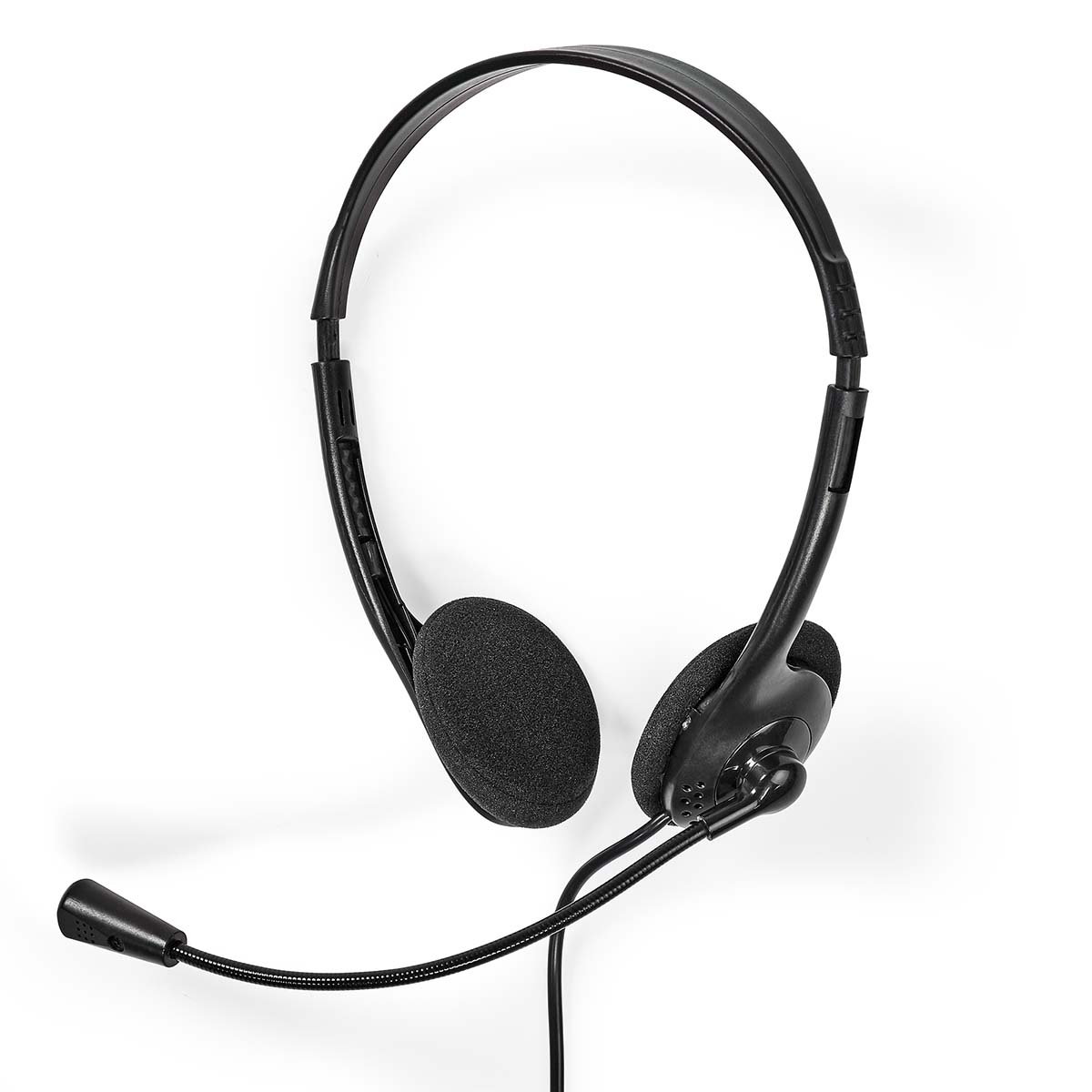 Nedis CHSTU110BK sluchátka s mikrofonem a ovládáním hlasitosti, USB-C, černá