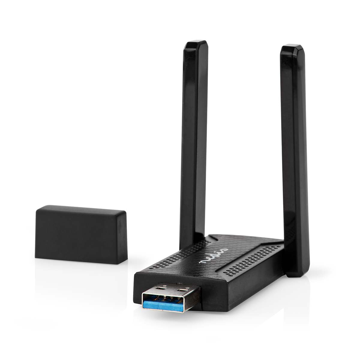 Nedis WSNWA1210BK Wi-Fi USB3.0 dongle AC1200 Dual Band 2.4/5 GHz