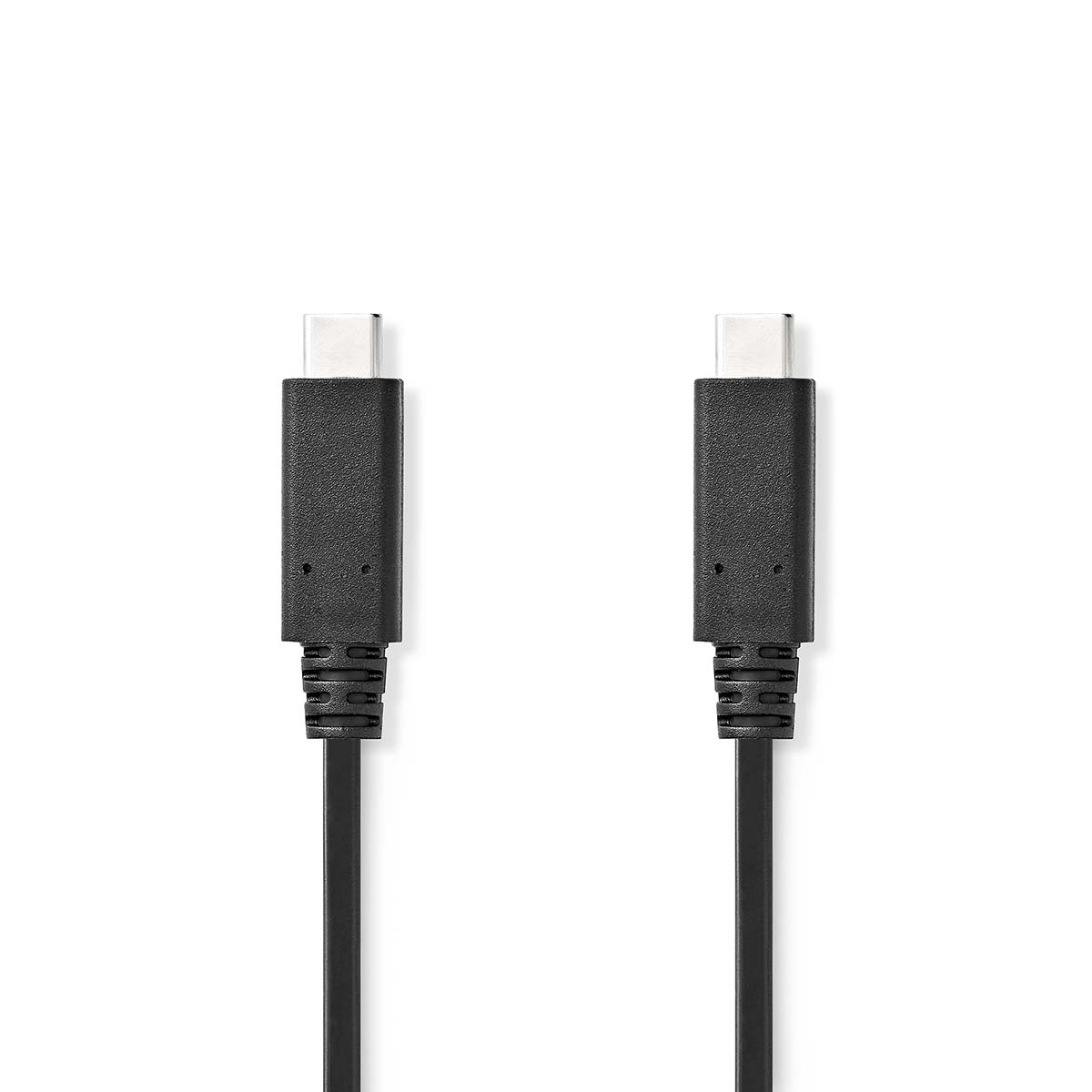 Nedis propojovací kabel USB 3.2 (Gen.2x2) zástrčka USB C - zástrčka USB C, 100W, 8K@30Hz, 20 Gb/s, 1 m (CCGL64750BK10)