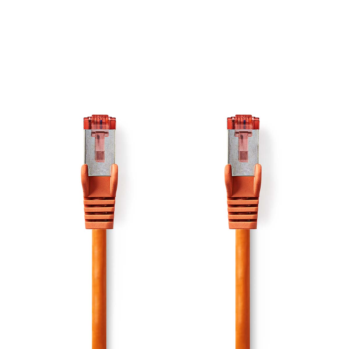 Nedis síťový kabel S/FTP CAT6, zástrčka RJ45 - zástrčka RJ45, 0.5 m, LSZH, oranžová (CCGL85221OG05)