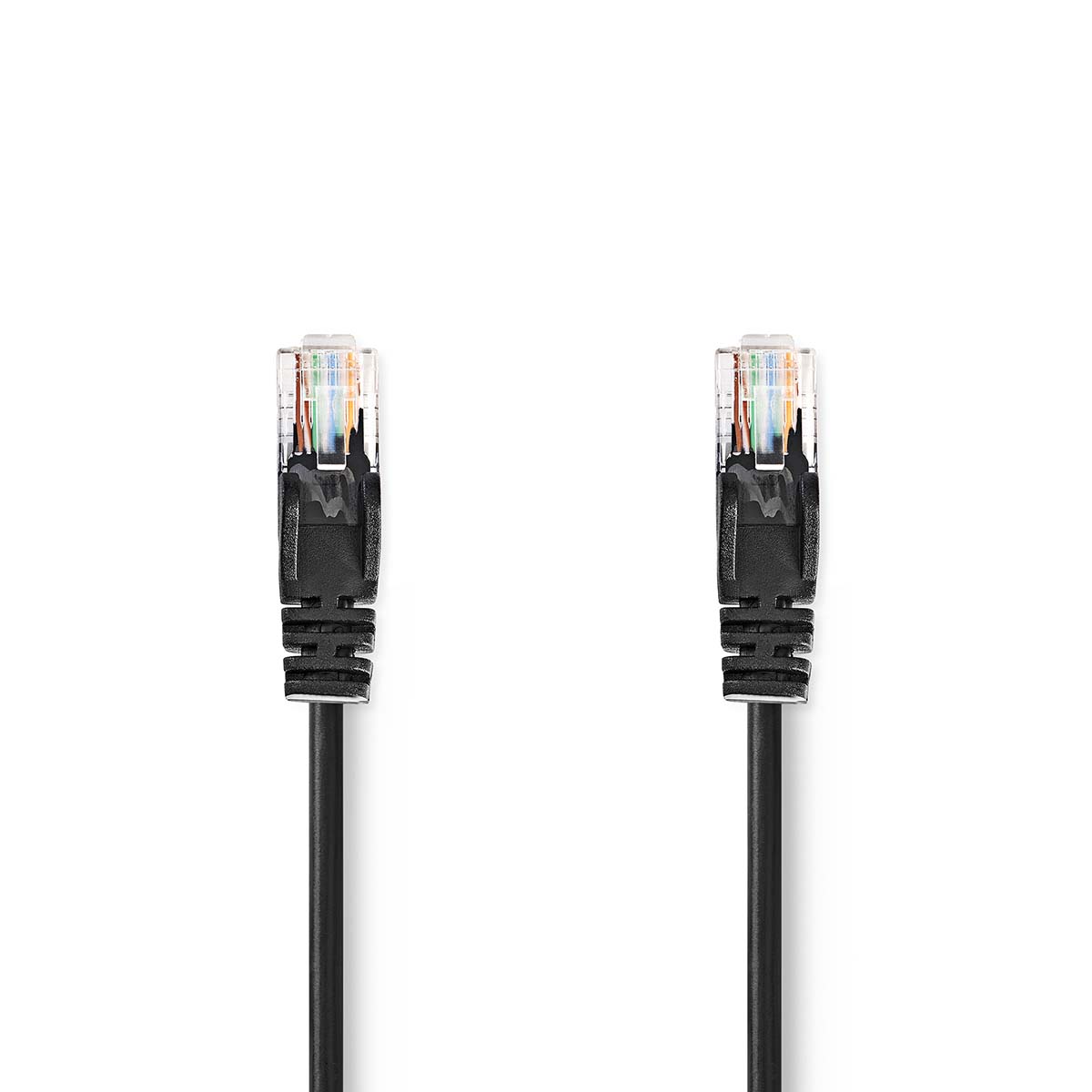 Nedis nestíněný síťový kabel UTP CAT5e, zástrčka RJ45 - zástrčka RJ45, 1 m, černá (CCGL85100BK10)