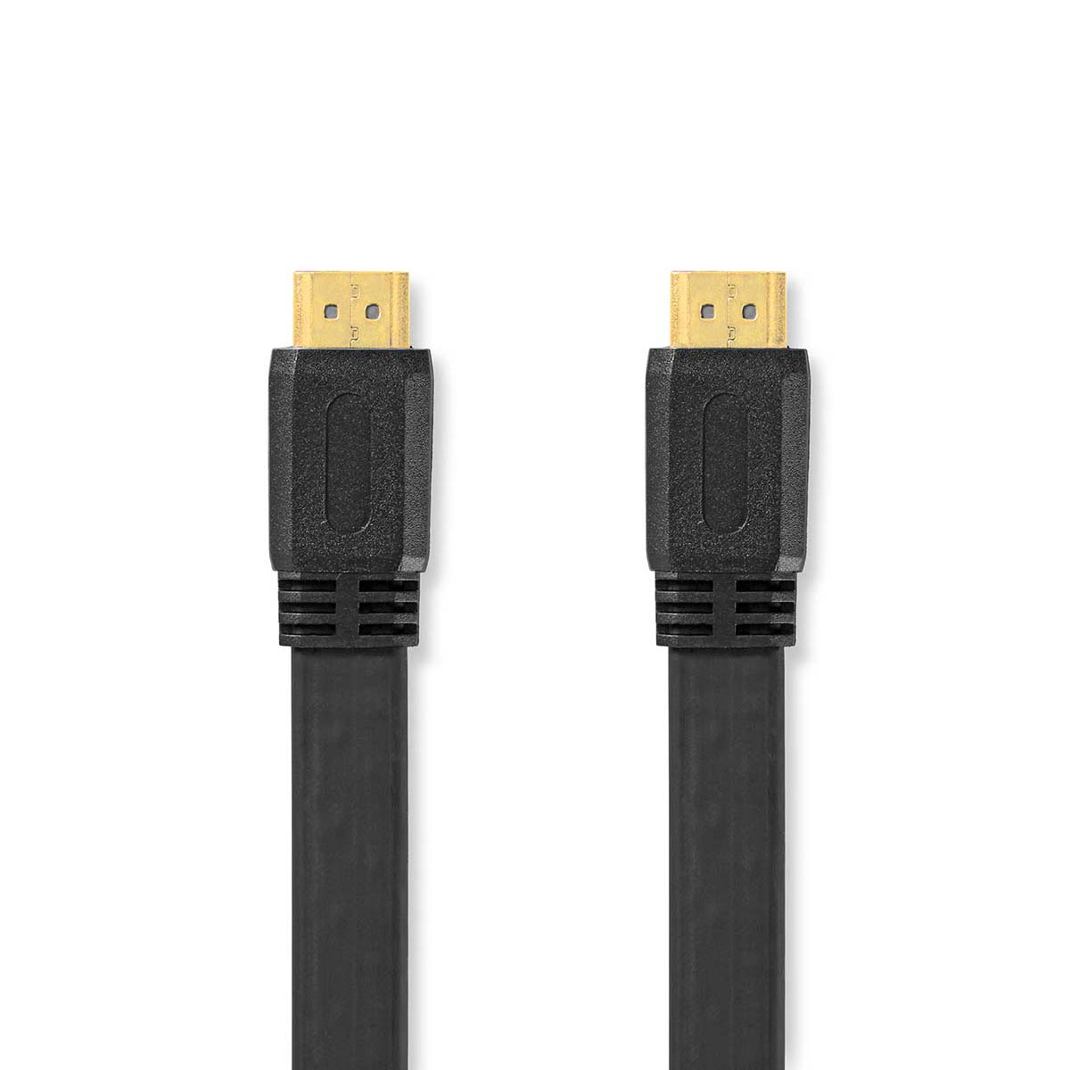 Nedis kabel HDMI High Speed zástrčka HDMI - zástrčka HDMI, plochý, 10 m, černá (CVGL34100BK100)