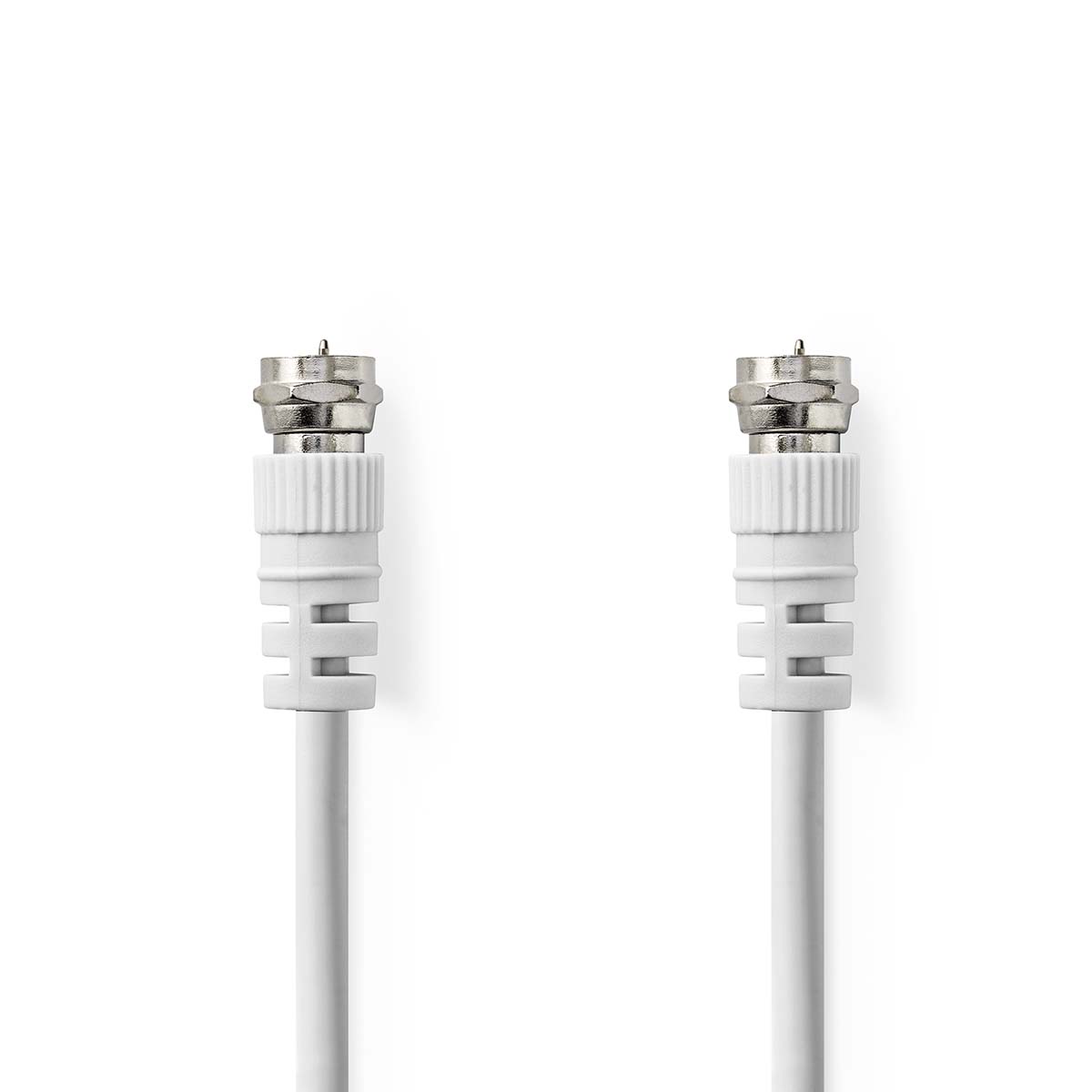 Nedis anténní kabel zástrčka F - zástrčka F, 1 m, bílá (CSGL41000WT10)